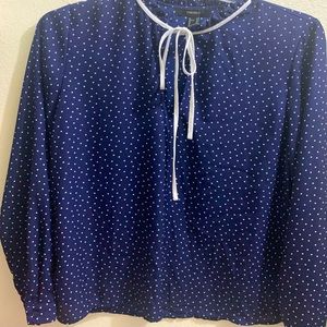 Blue Dot Forever 21 Blouse